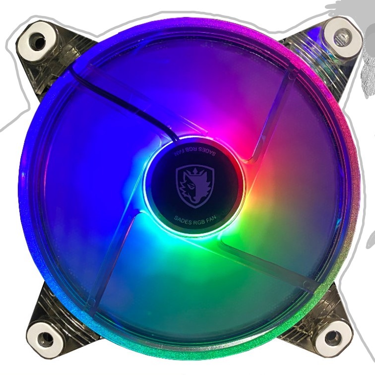SADES Rainbow 120mm, RGB, Gaming Kasa Fanı (3’ lü Set)